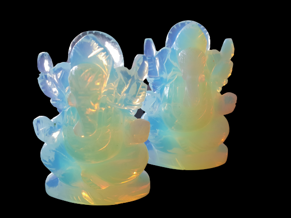 Opalite Mini Ganeshas image 0