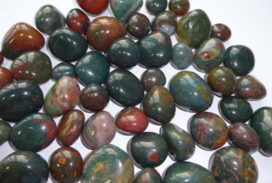 Fancy Blood Stone Tumbled Stones image 1