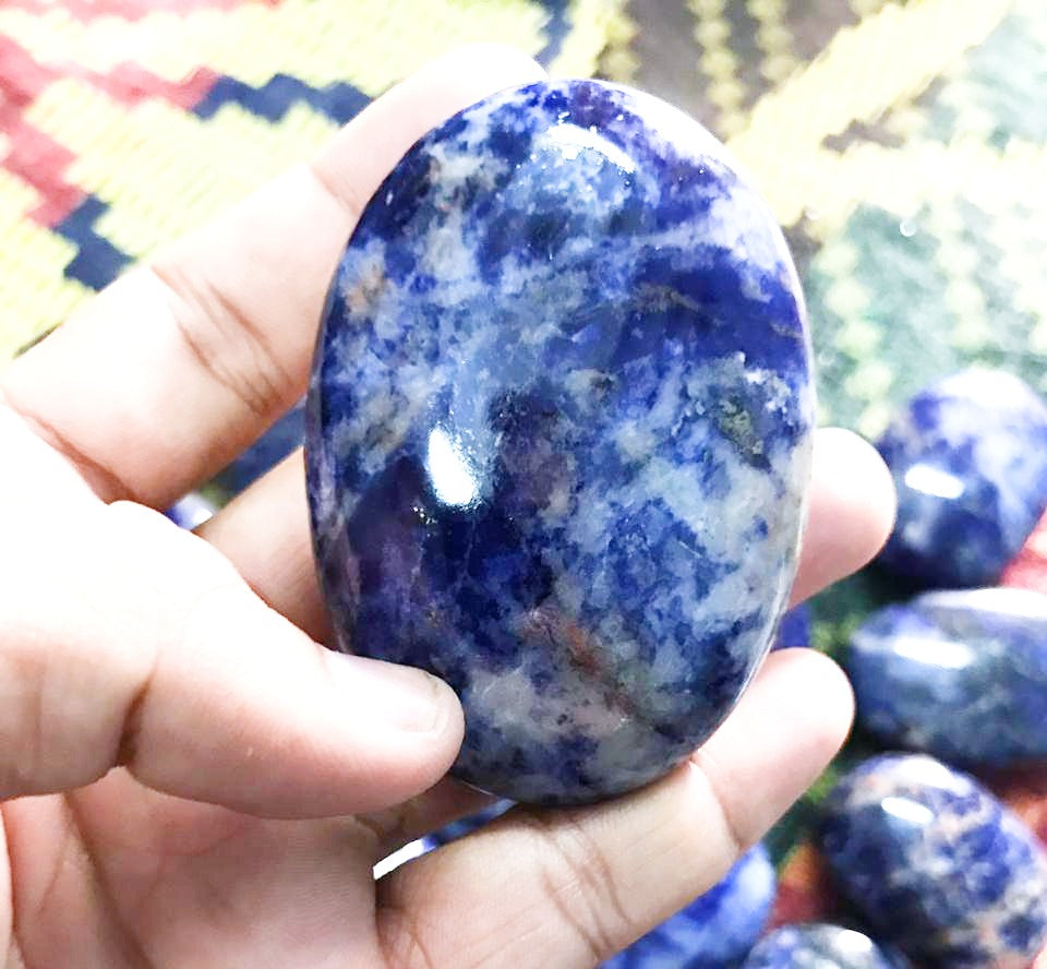 Sodalite Palm Stones image 2