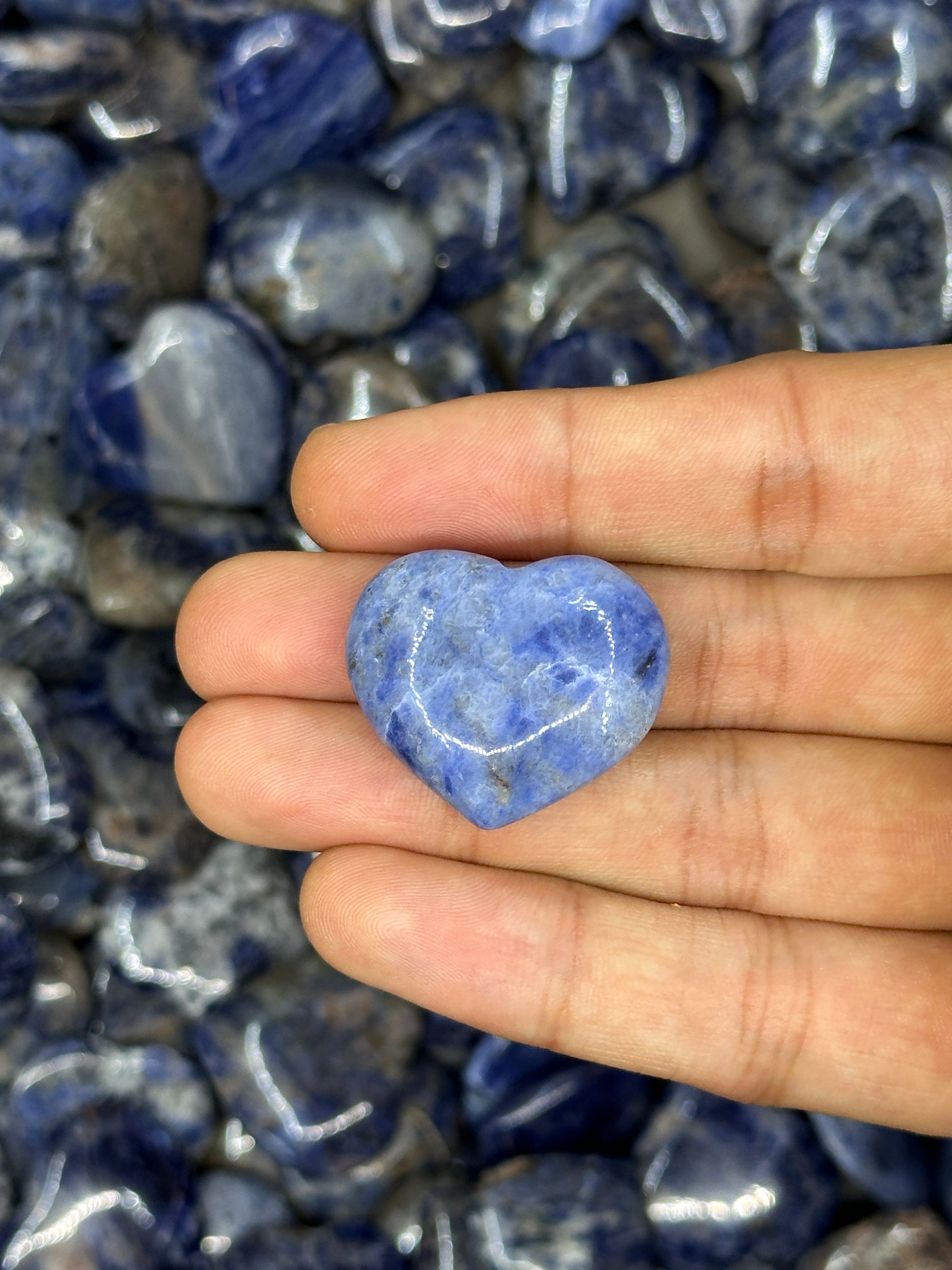 Mini Sodalite Hearts image 9