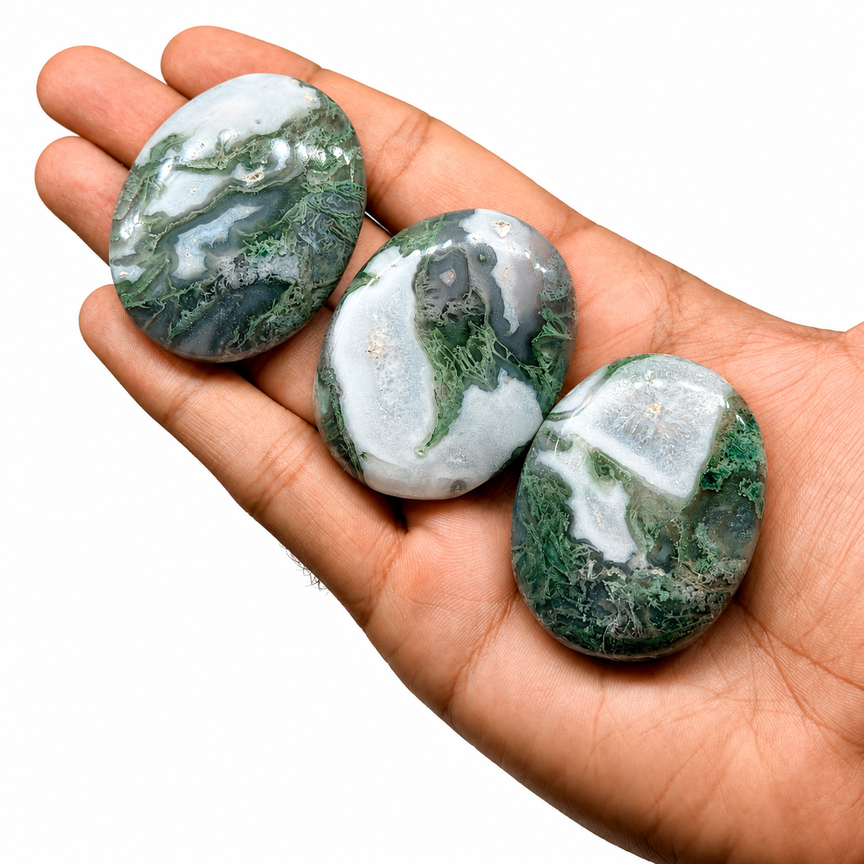 Moss Agate Palmstone
