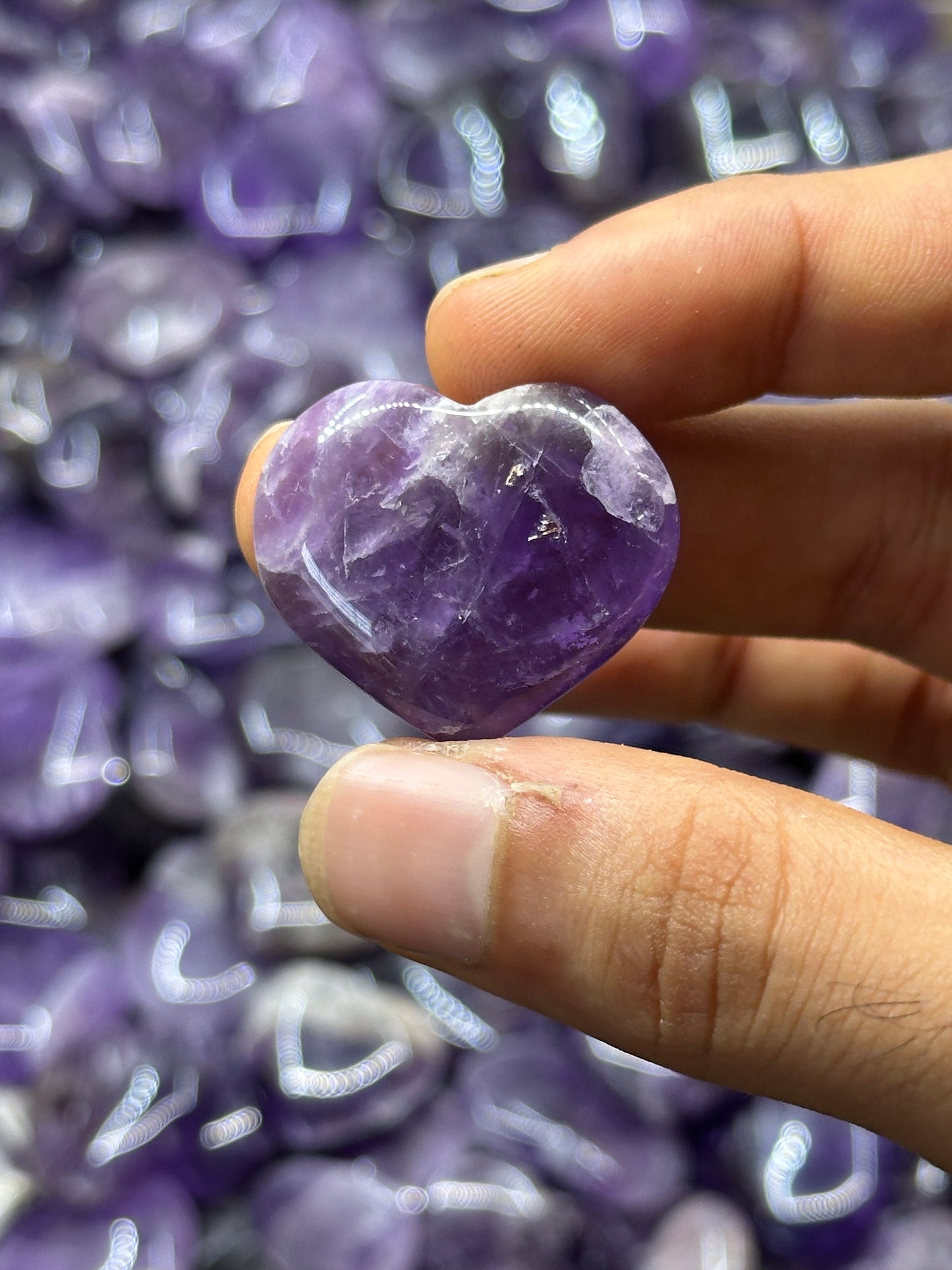 Mini Amethyst Hearts image 7