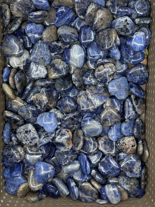 Mini Sodalite Hearts image 1