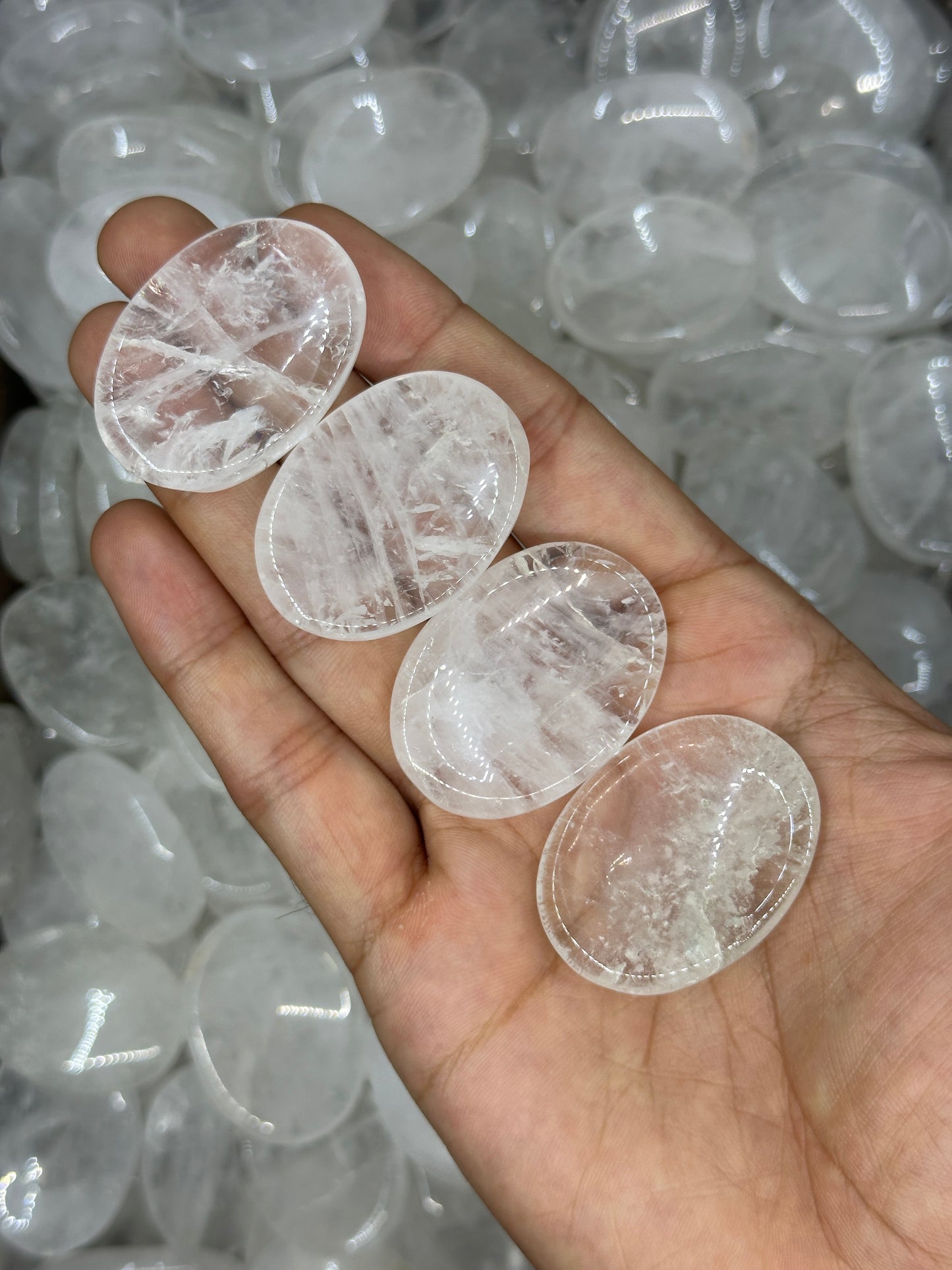 Clear Quartz Worry Stone image 1