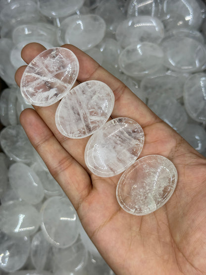 Clear Quartz Worry Stone image 1