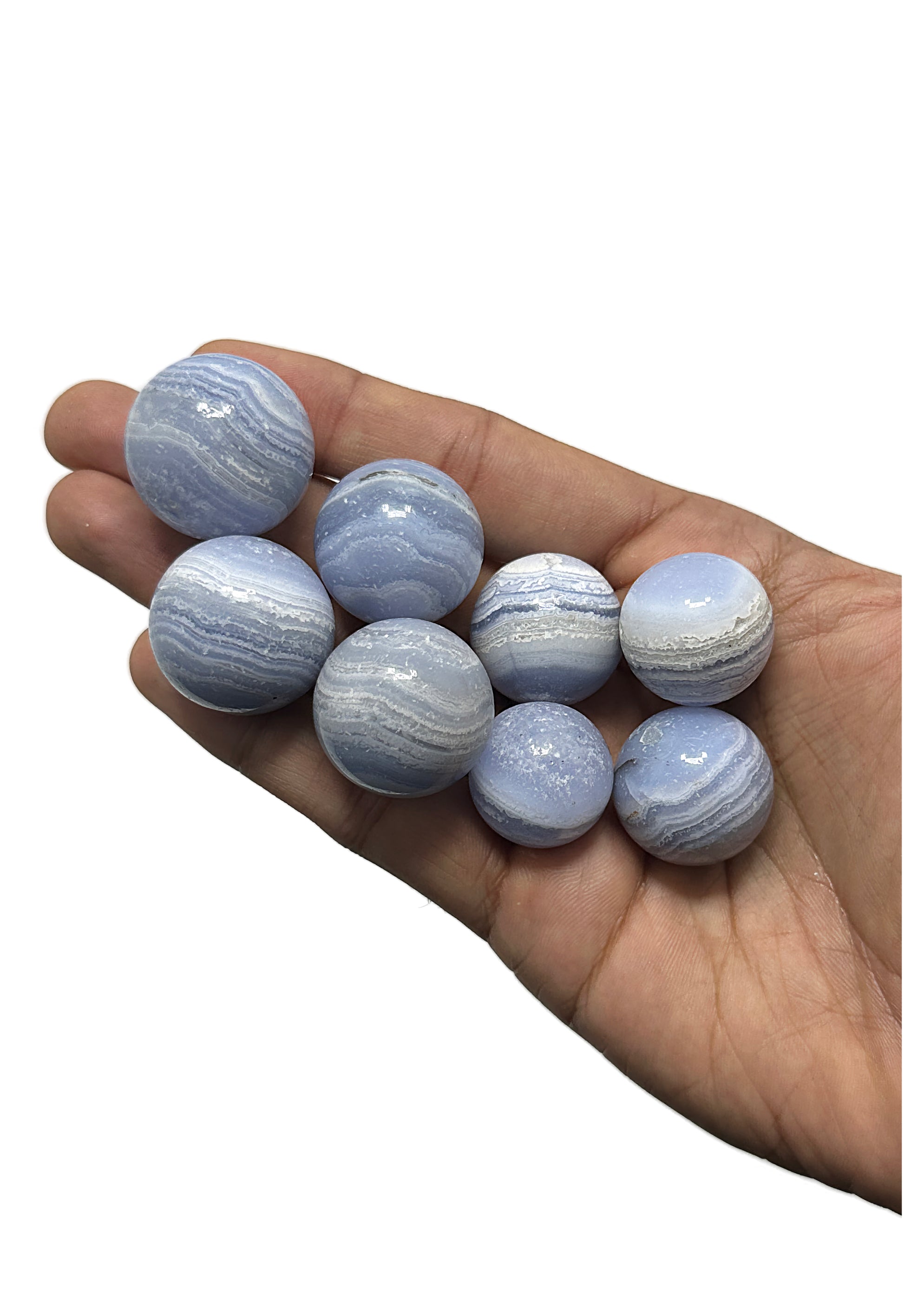 Blue Lace Agate Spheres image 2