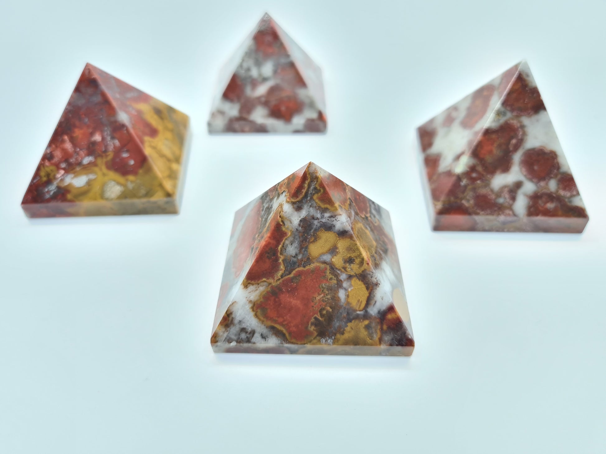 Conglomerate/King Cobra Jasper Pyramids image 2