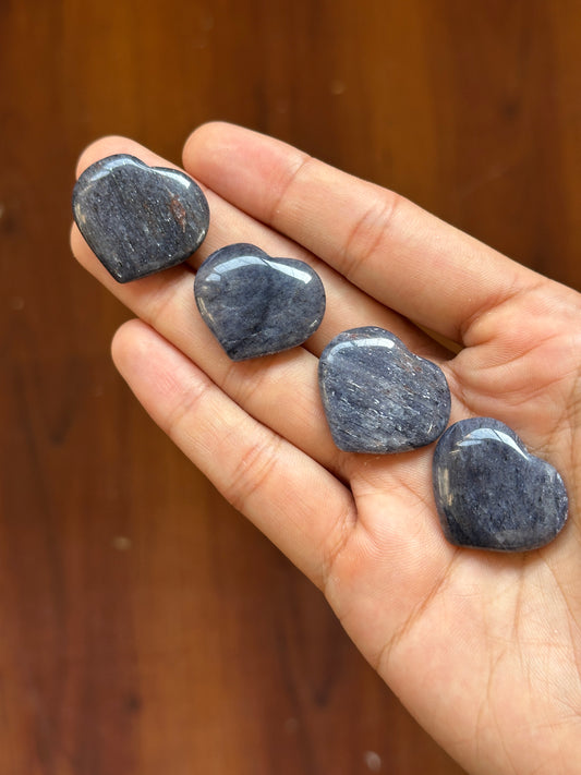 Mini Iolite Hearts image 0