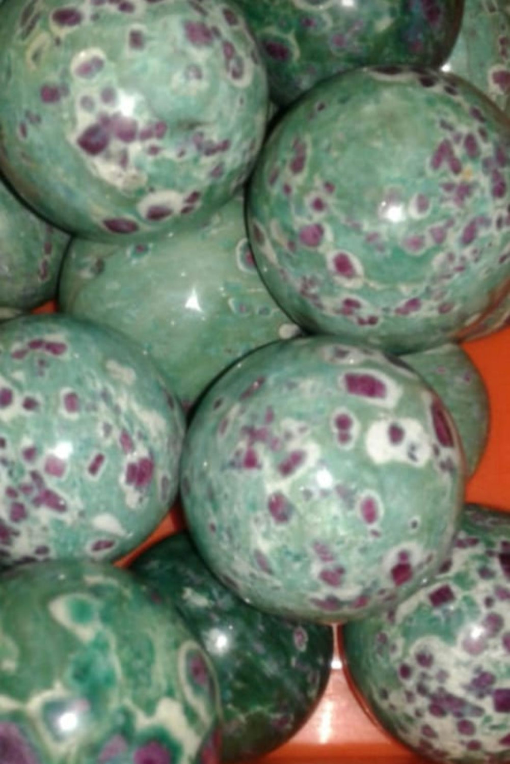 Ruby Fuschite Spheres  image 1
