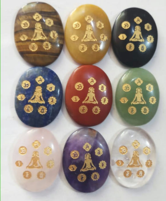 Engraved Reiki Symbol Cabochons  image 0