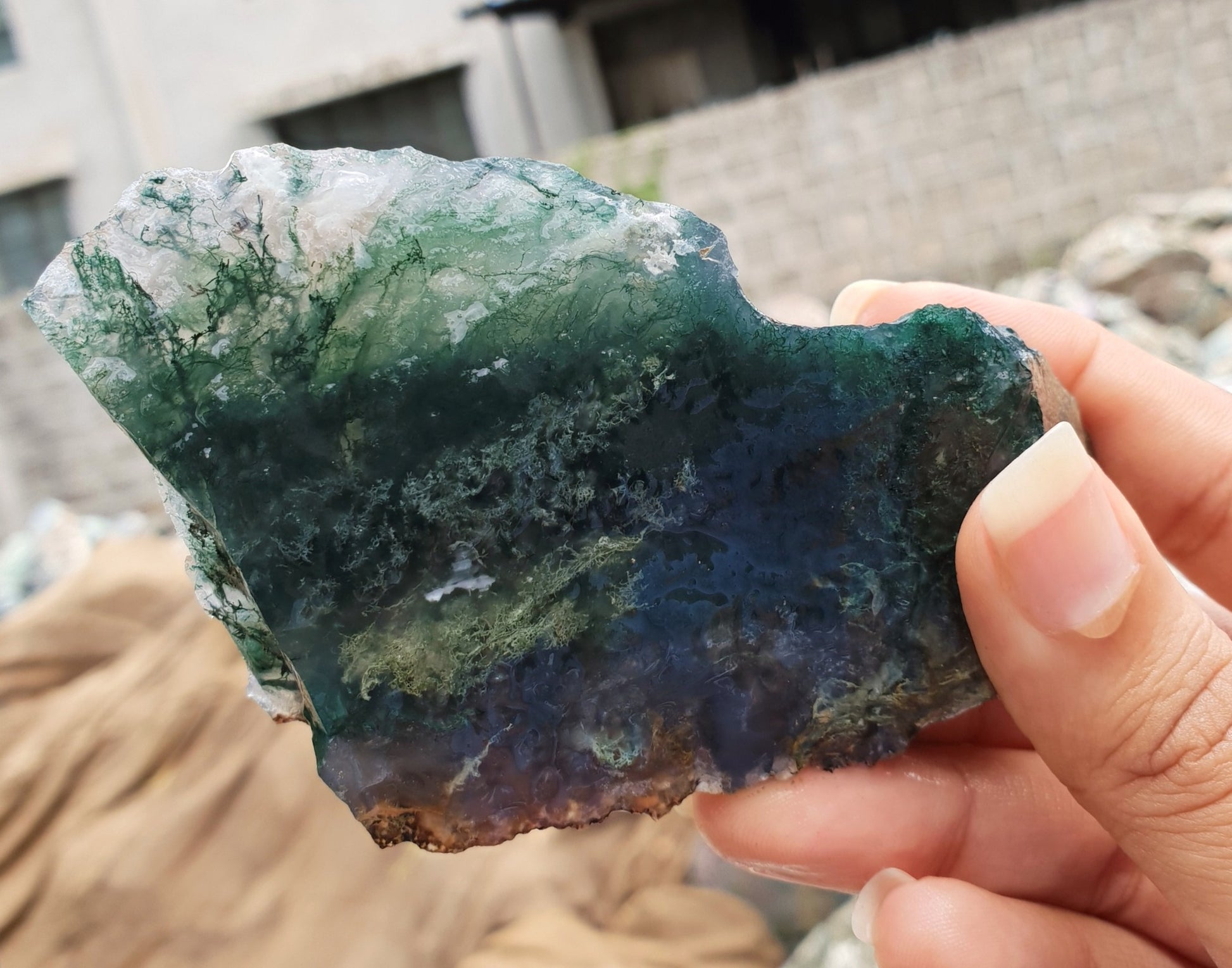 Moss Agate Rough image 1