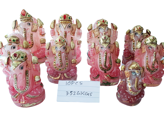 Mix Stone Painting Ganeshas image 2