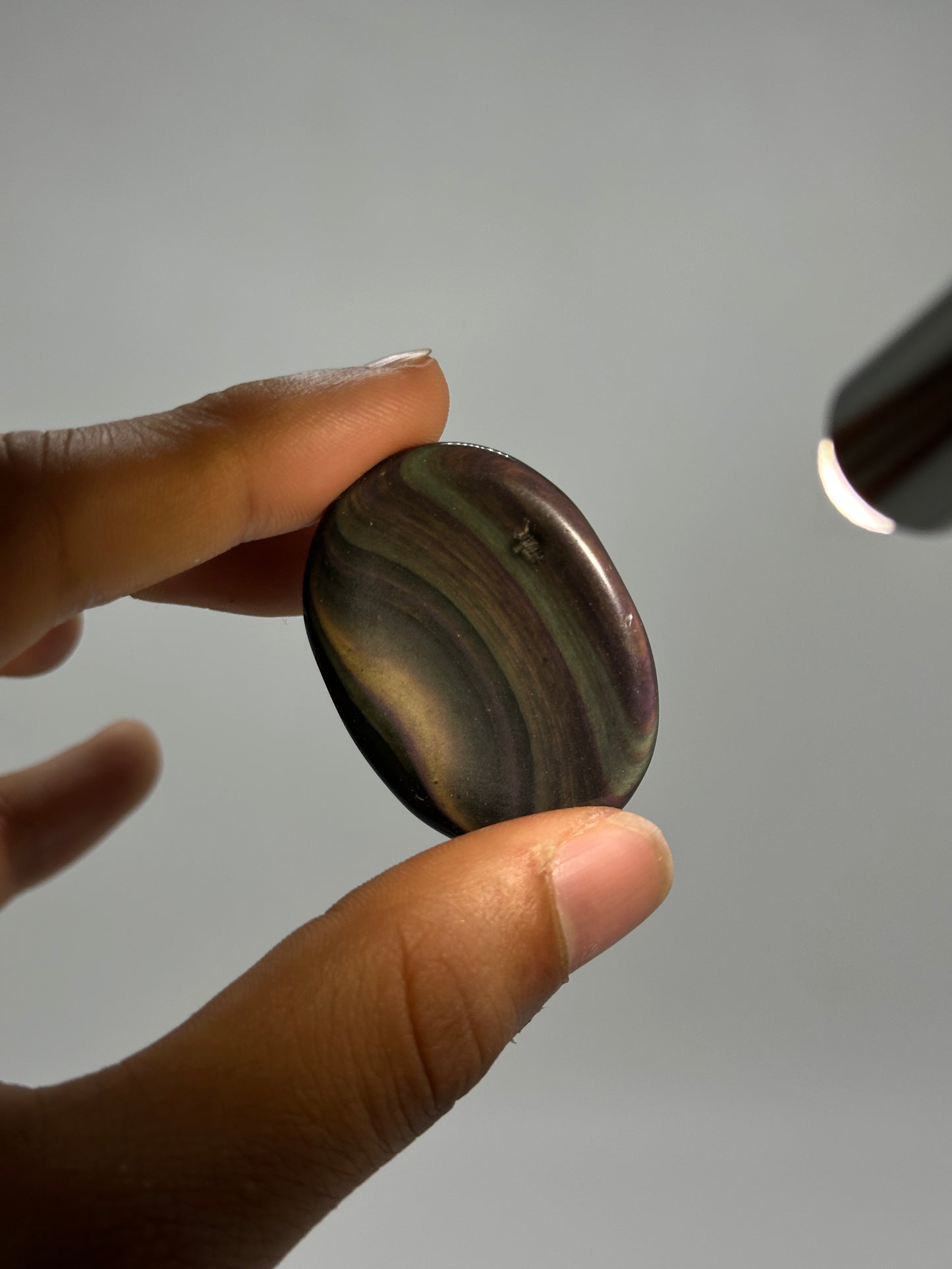 Rainbow Obsidian Worry Stones image 3