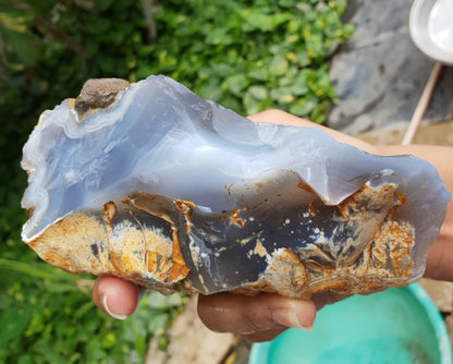 Grey Agate/Chalcedony Rough image 1