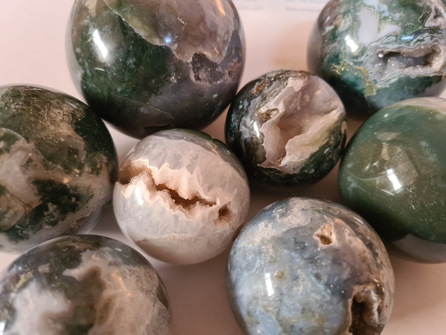 Moss Agate Spheres image 1