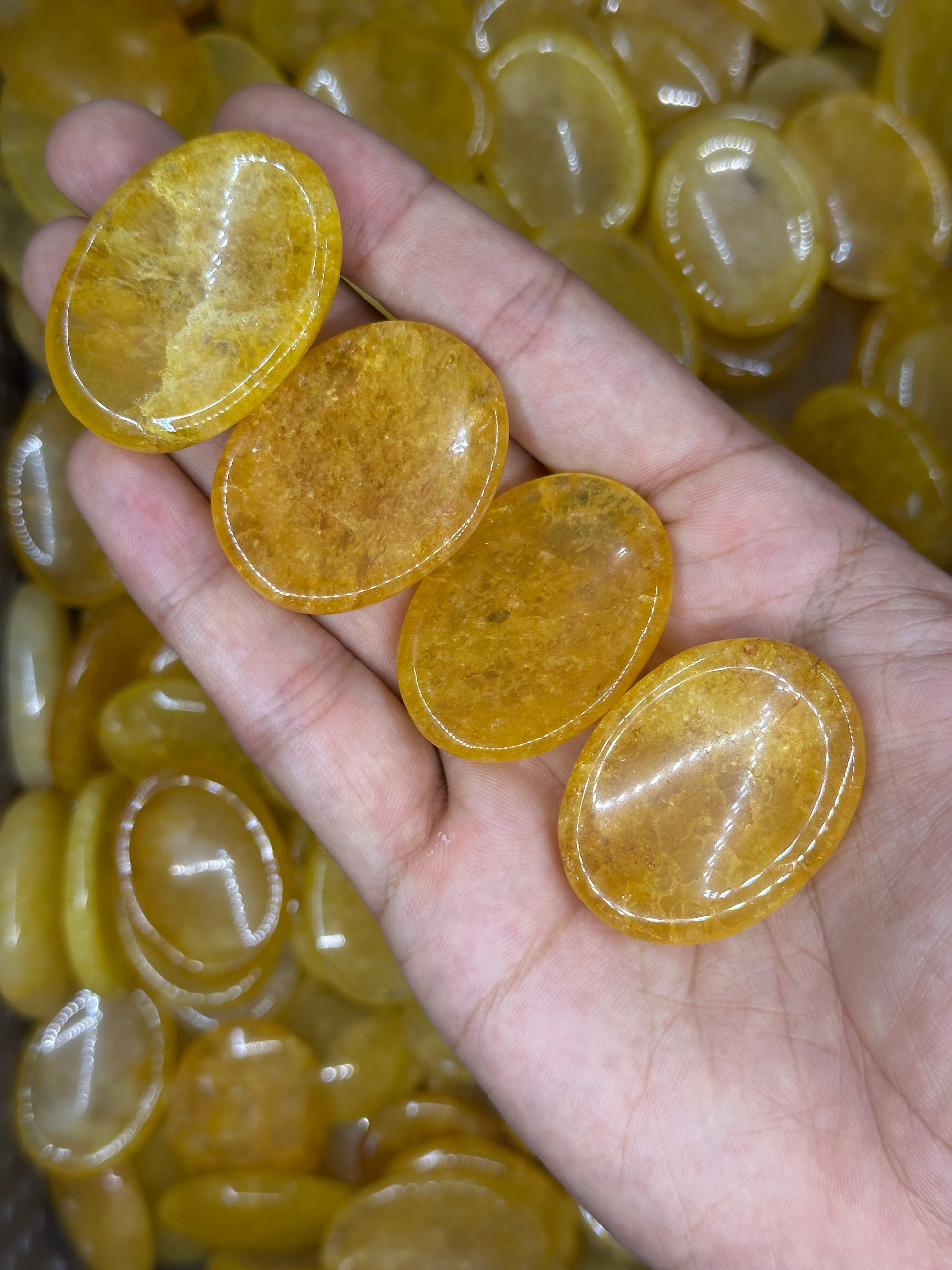 Golden Healer Quartz Worry Stones image 1