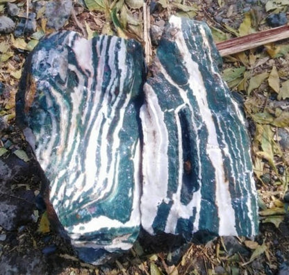 Green Zebra Agate Rough image 1