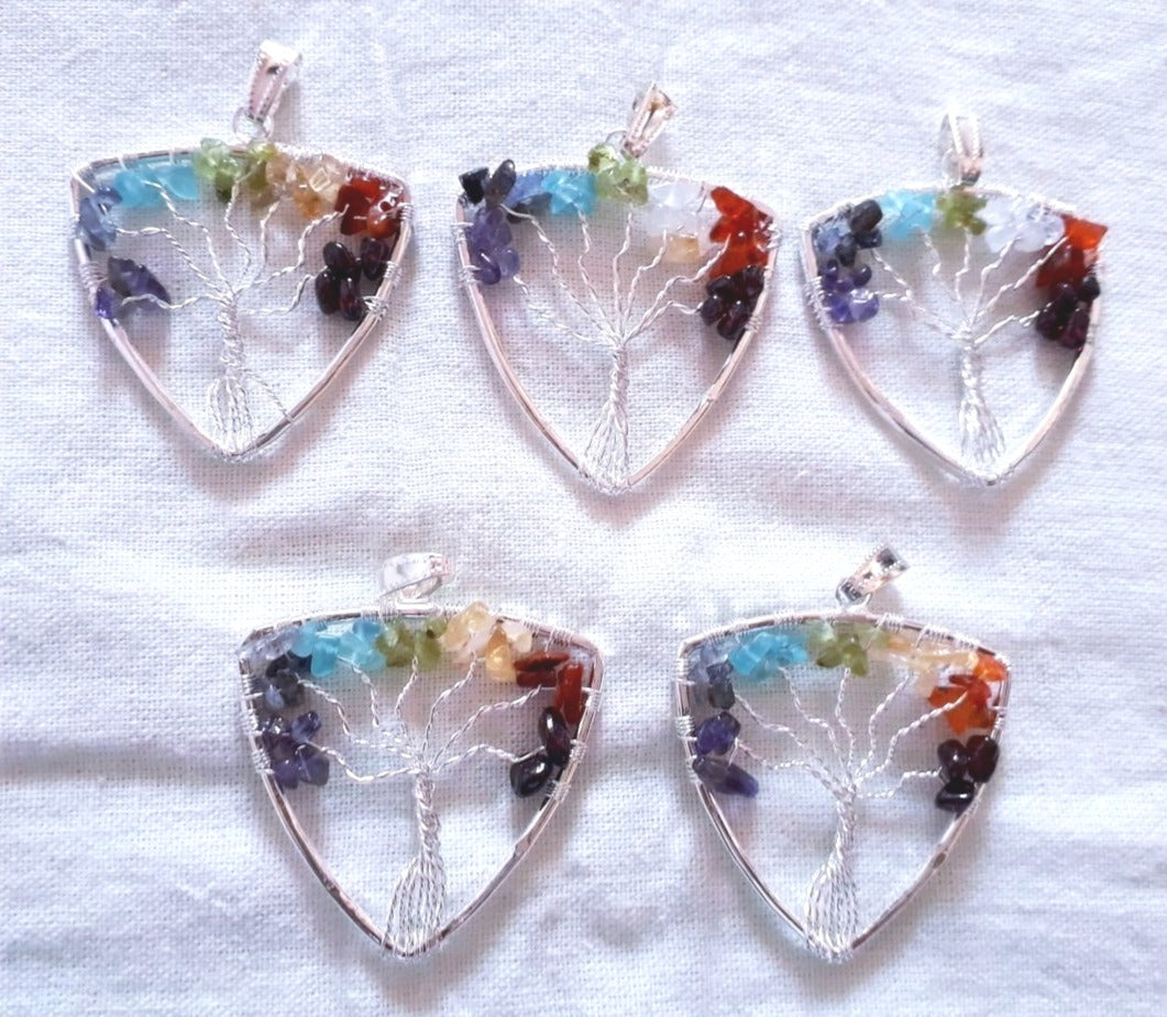 Rainbow Tree of Life Pendants image 6