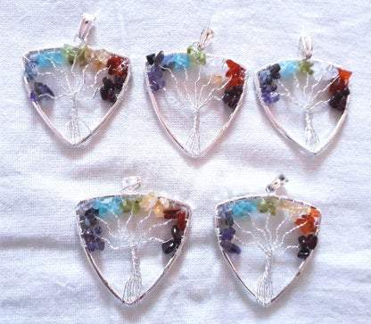 Rainbow Tree of Life Pendants image 6