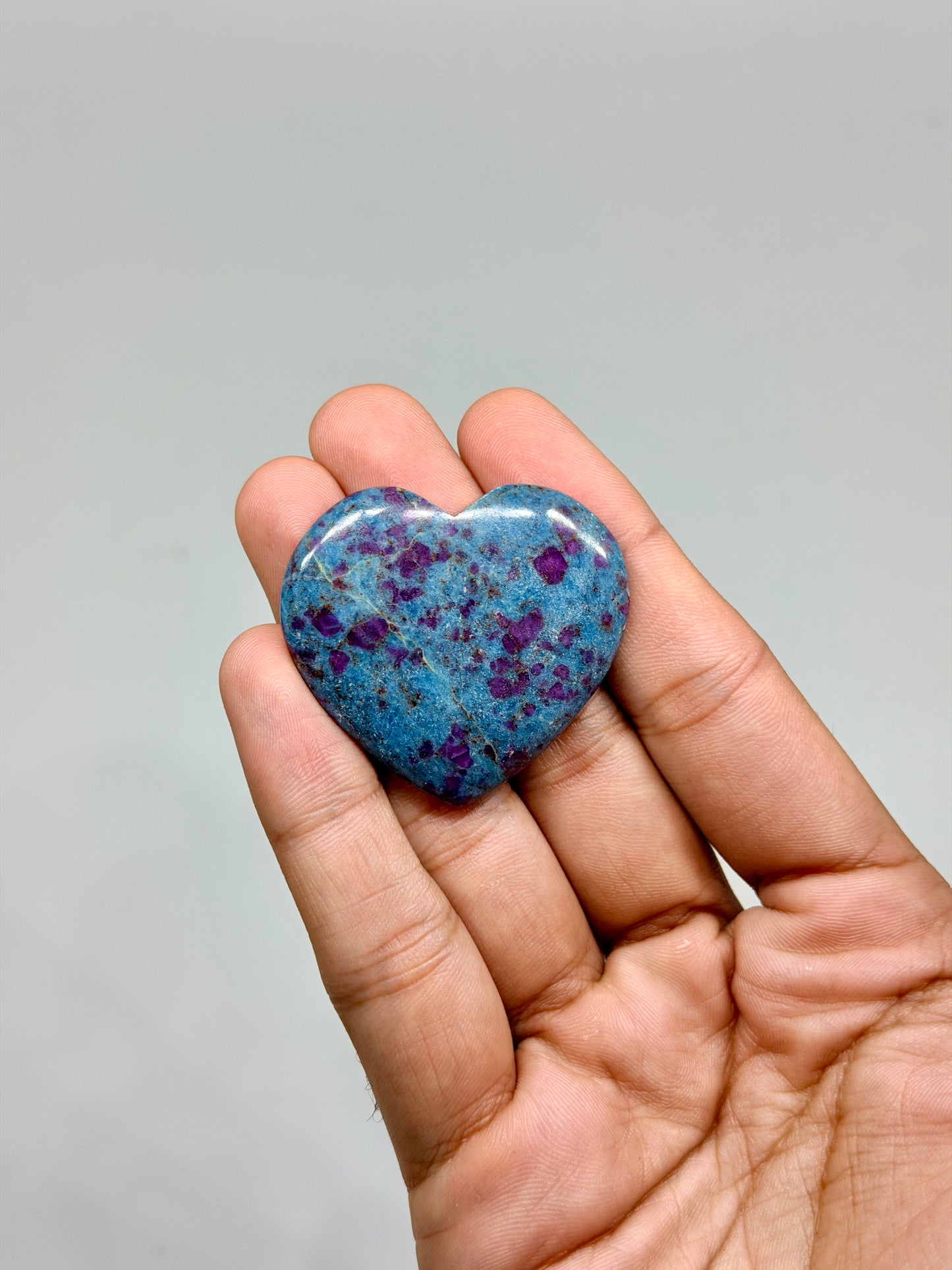 Ruby in Kyanite Mini Heart