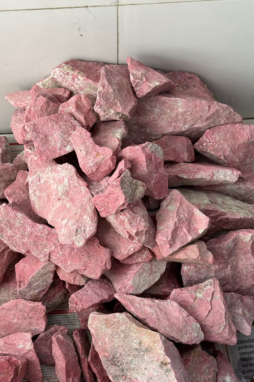 Pink Thulite Heart  (1KG)