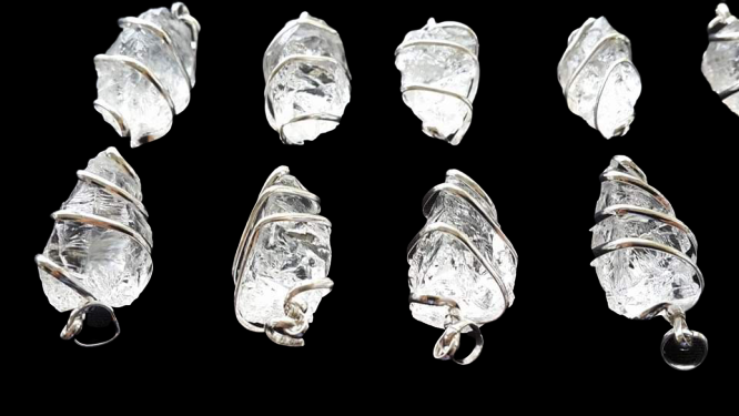 Crystal Wire Wrap Pendants image 0