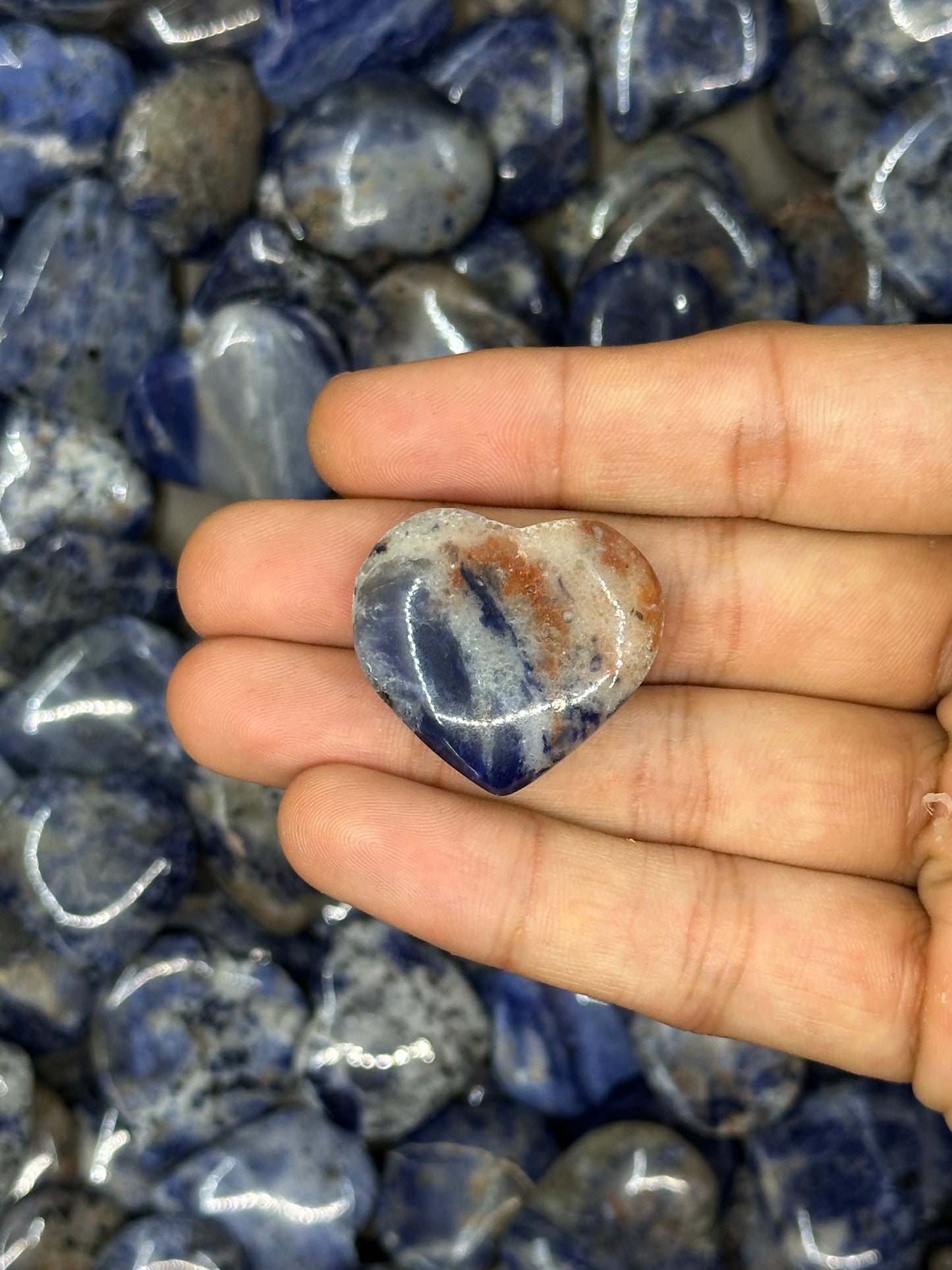 Mini Sodalite Hearts image 0