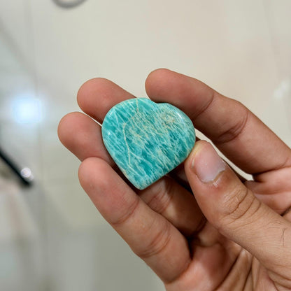 Mini Amazonite Hearts