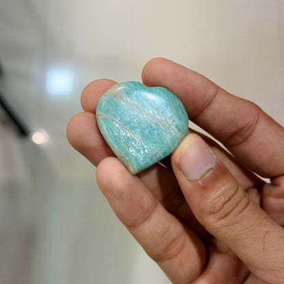 Mini Amazonite Hearts