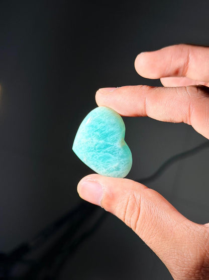 Mini Amazonite Hearts