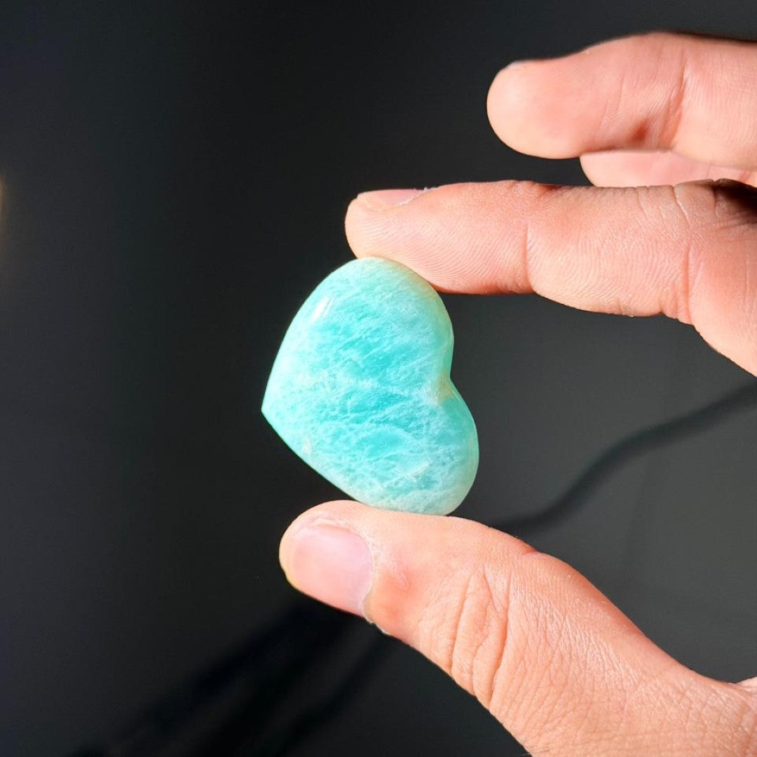 Mini Amazonite Hearts