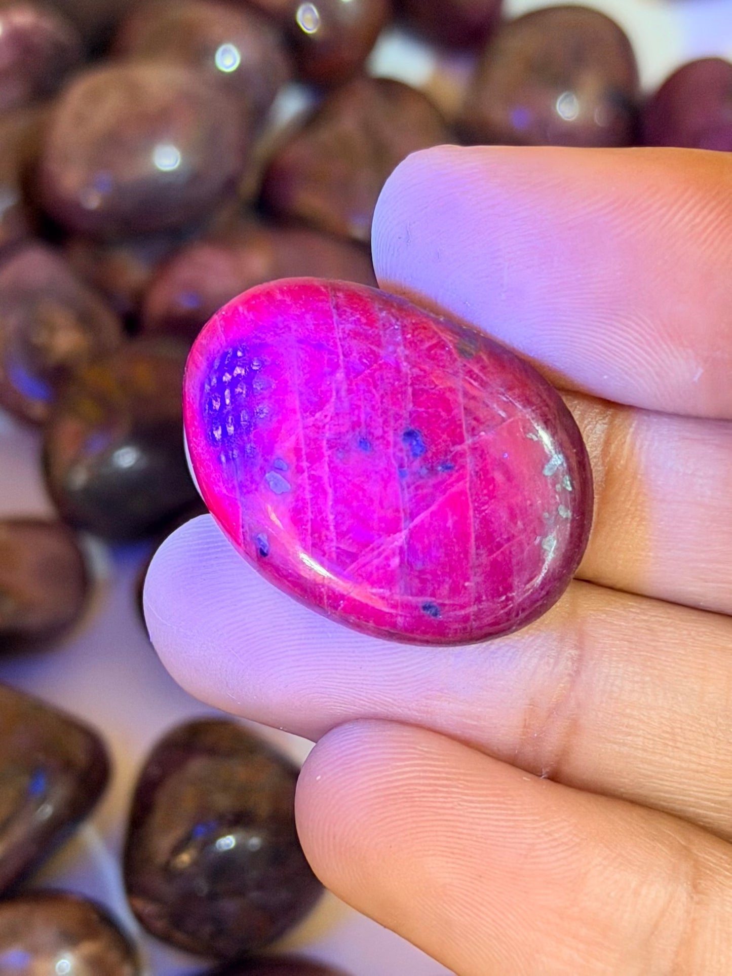 Indian Ruby Tumbled Stones