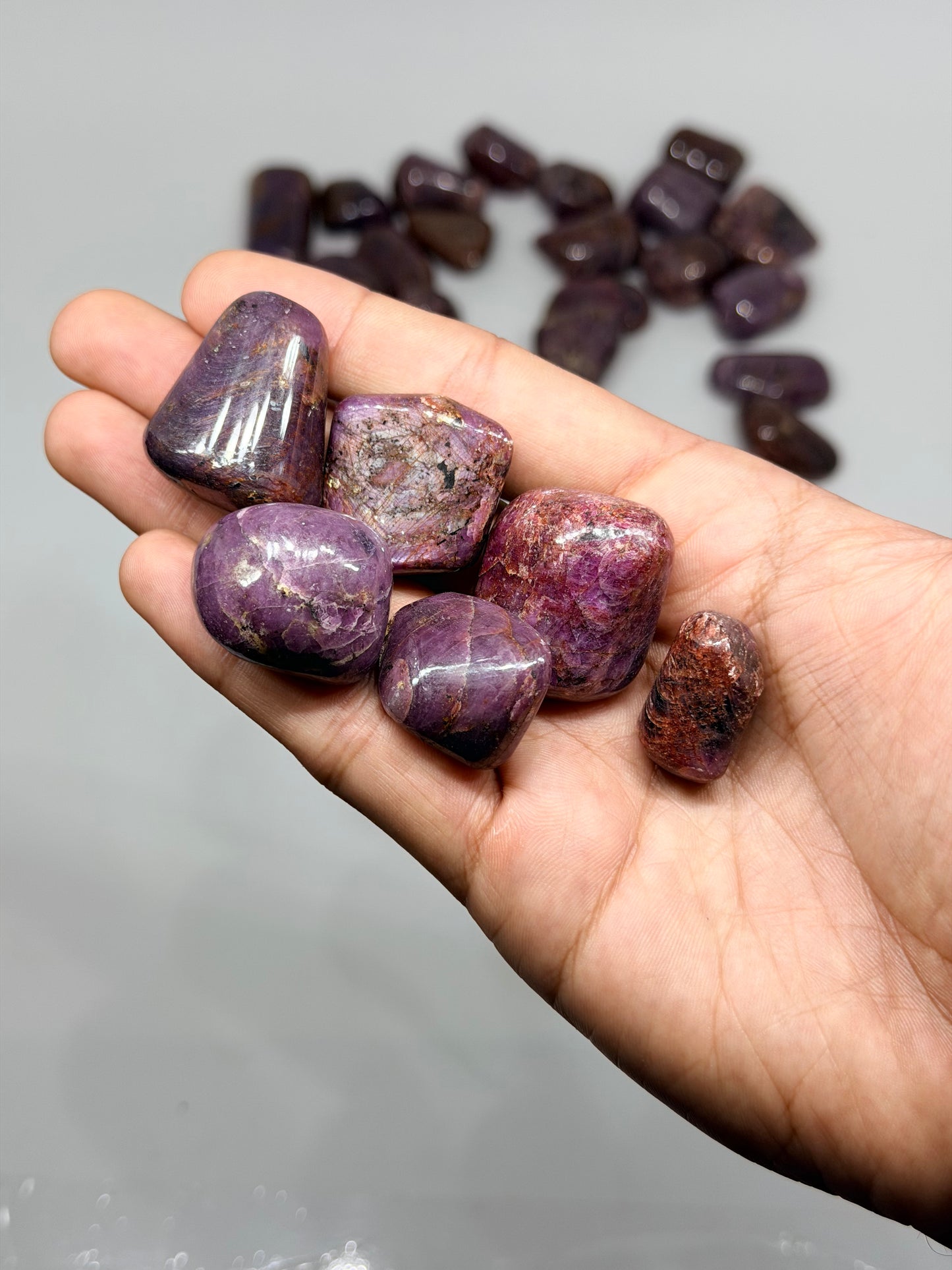 Indian Ruby Tumbled Stones