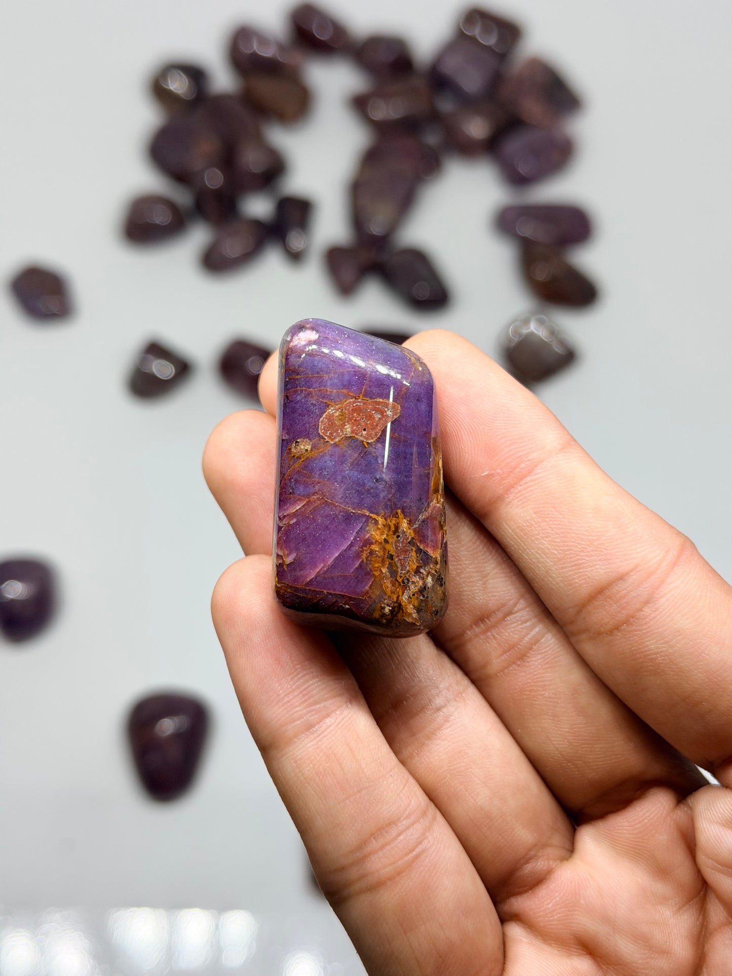 Indian Ruby Tumbled Stones