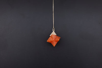 Carnelian Merkaba Pendants