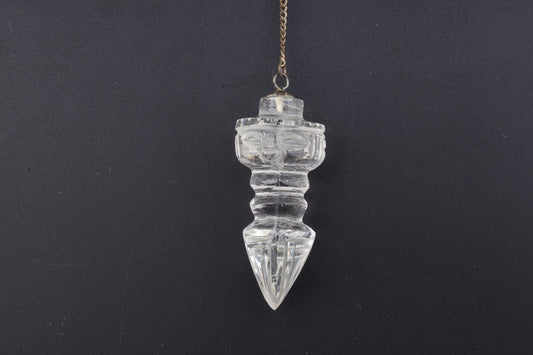 Clear Quartz Tibet Dorje Pendulums 1