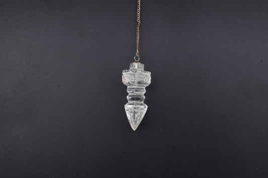 Clear Quartz Tibet Dorje Pendulums 1