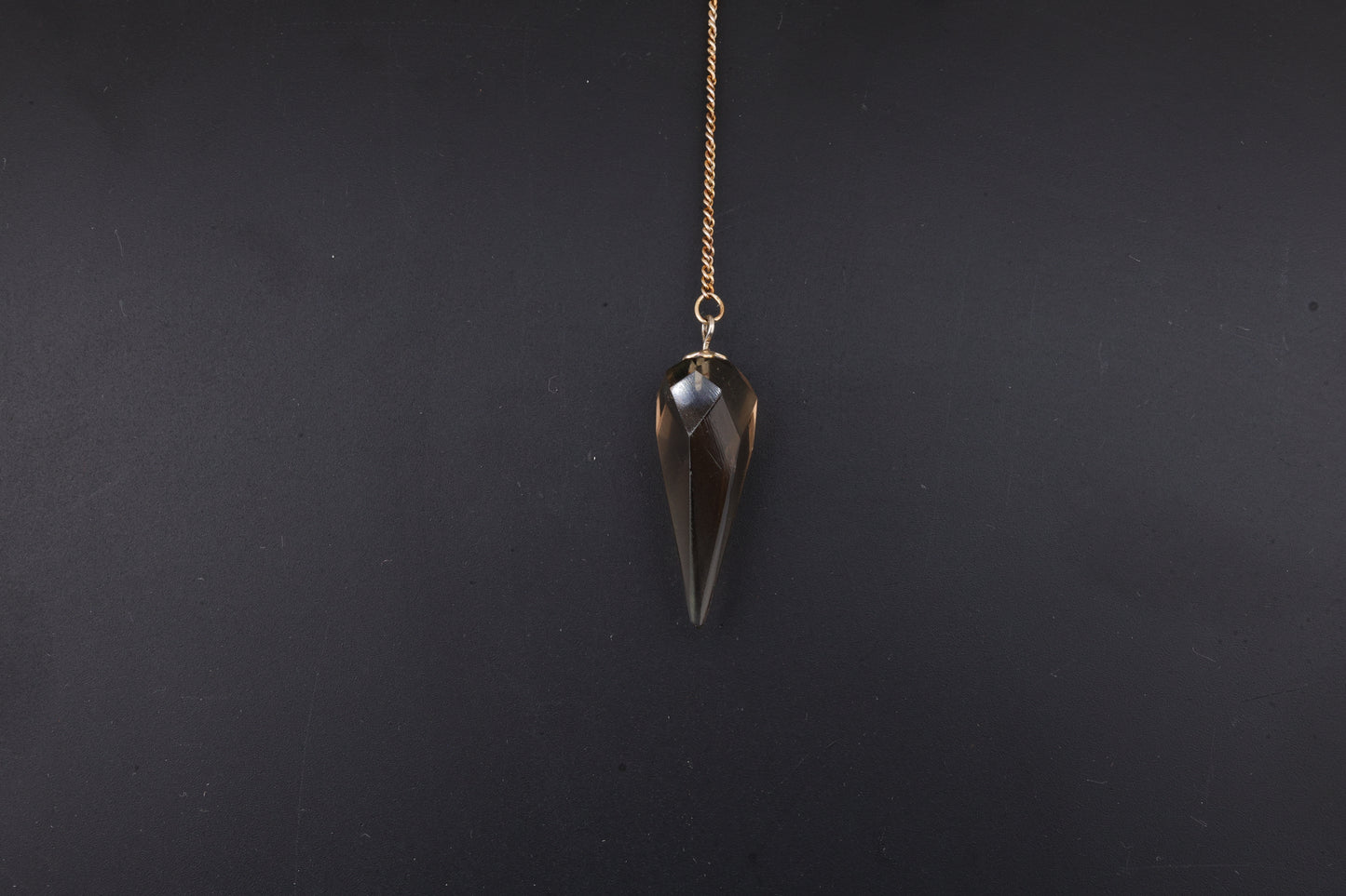 Smoky Quartz Faceted Pendulums