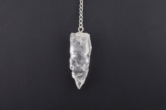 Clear Quartz Rough Pendulums