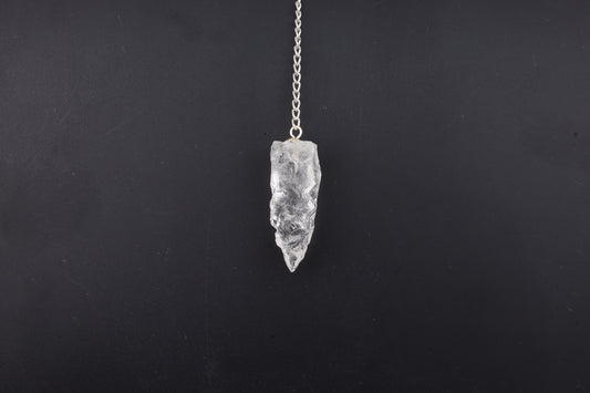 Clear Quartz Rough Pendulums