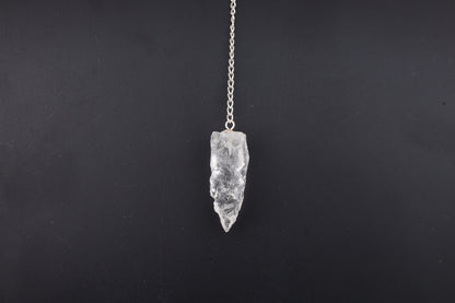 Clear Quartz Rough Pendulums