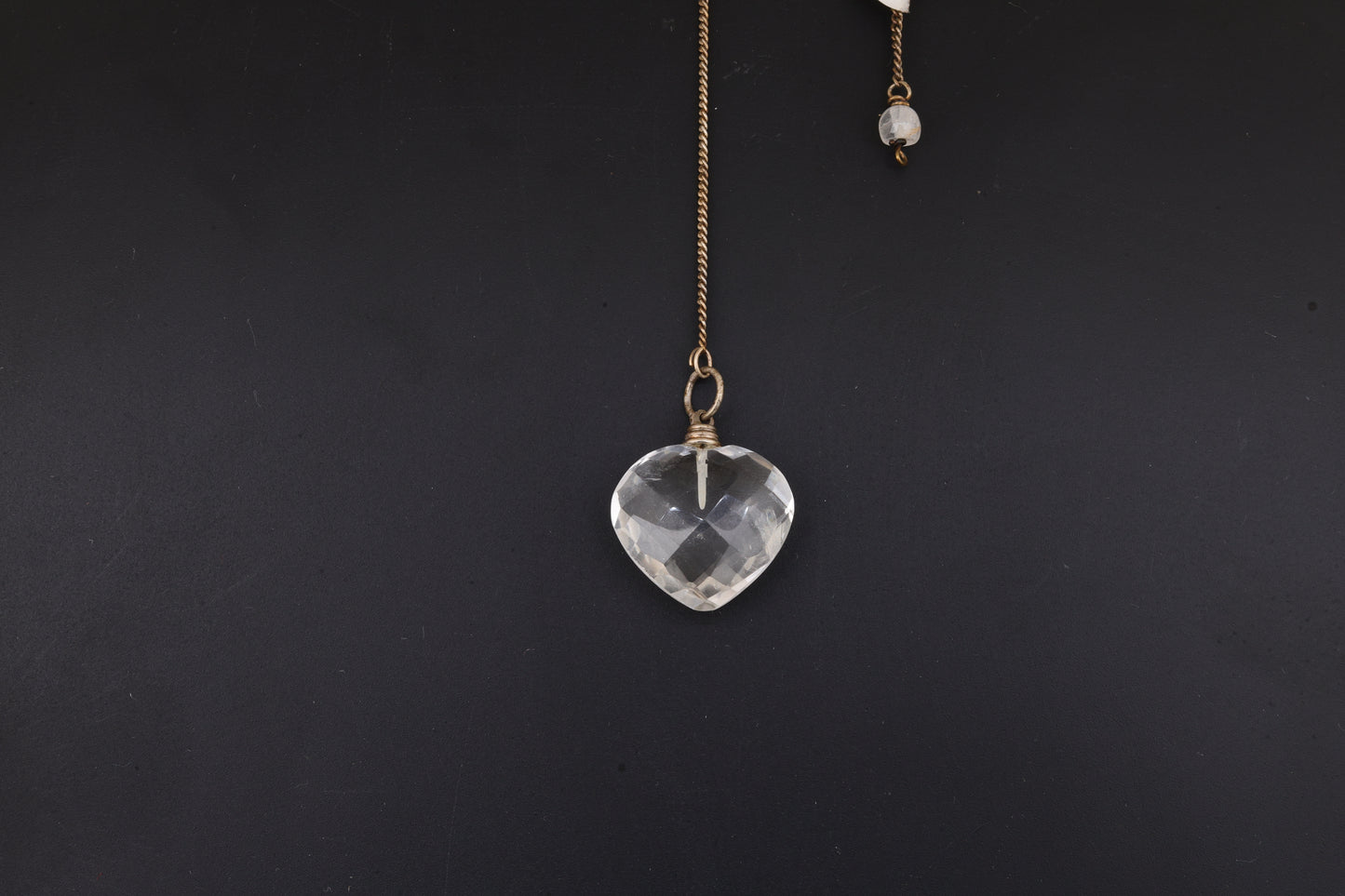 Clear Quartz Heart Pendulums