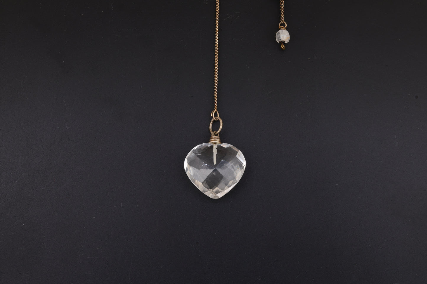 Clear Quartz Heart Pendulums