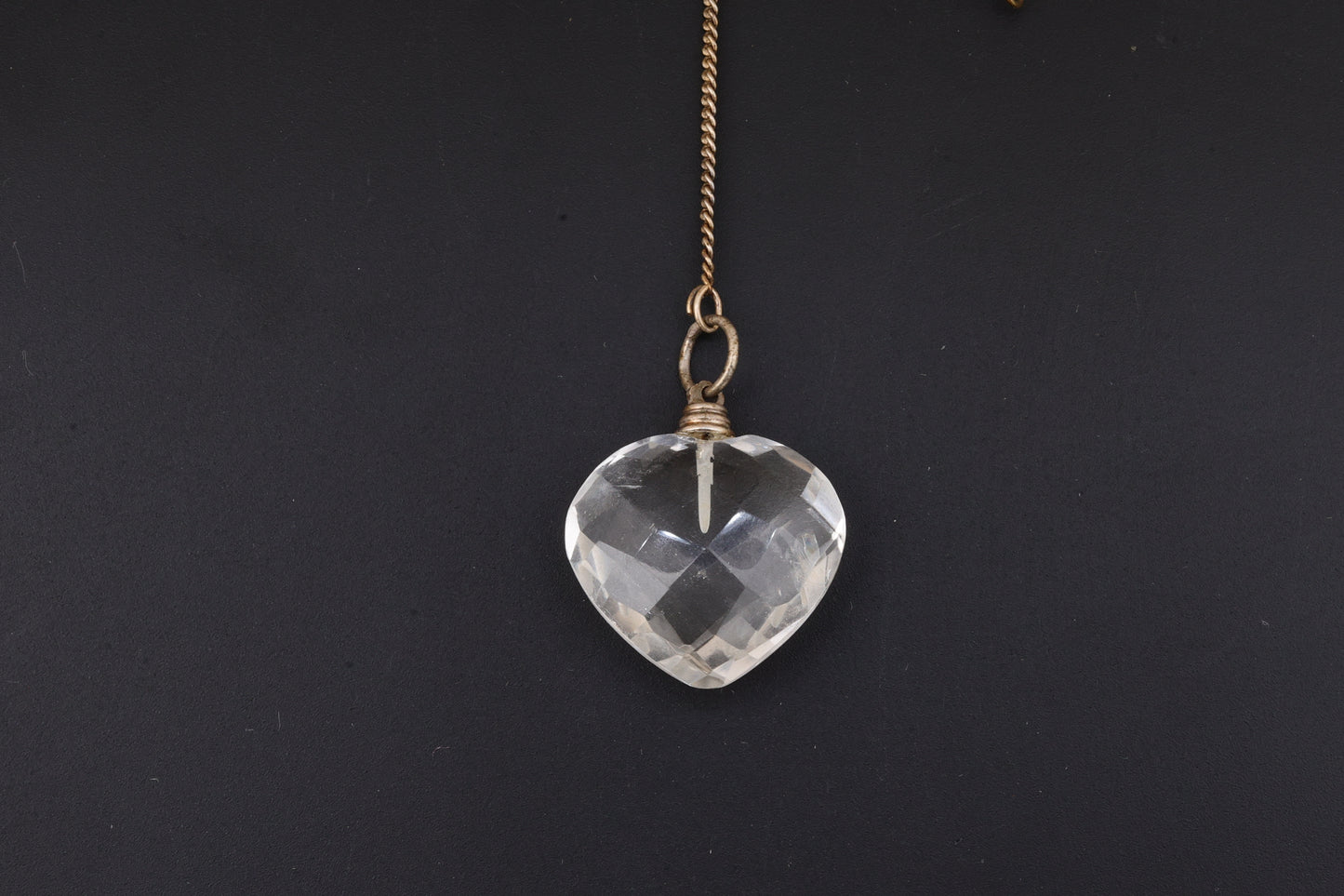 Clear Quartz Heart Pendulums