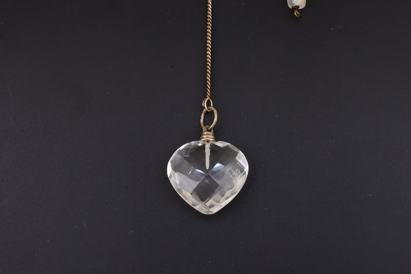 Clear Quartz Heart Pendulums