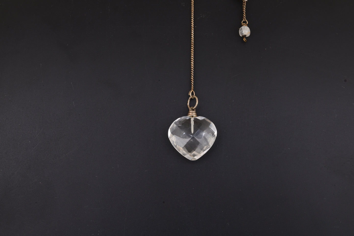 Clear Quartz Heart Pendulums