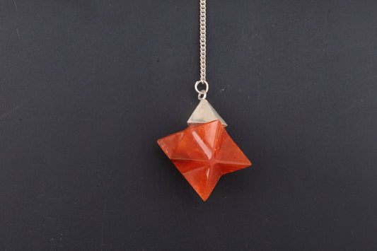 Carnelian Merkaba Pendants