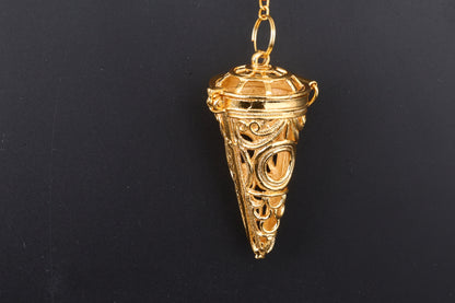 Gold Metal Cage Pendants