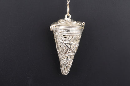 Silver Metal Cage Pendants
