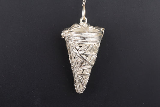 Silver Metal Cage Pendants